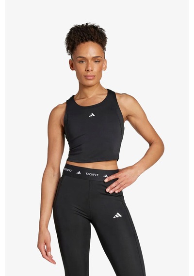 Adidas Tf Crop Tk Kadın Siyah Antrenman Atleti Ik7921 Siyah
