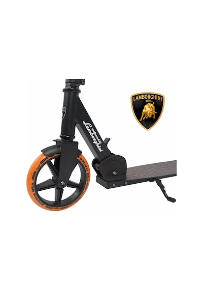 Lamborghini Lisanslı L6-200 Katlanabilir Metal Ayaklık Kaymaz Taban 2 Tekerlekli 8+ Yaş Çocuk Scooter Yeşil