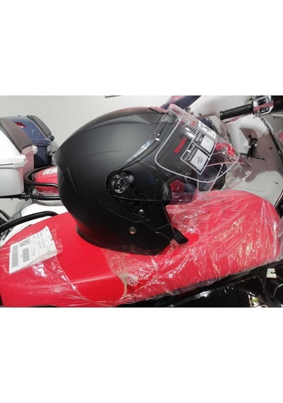 526 Güneş Vizörlü Mat Siyah Açık Kask Siyah
