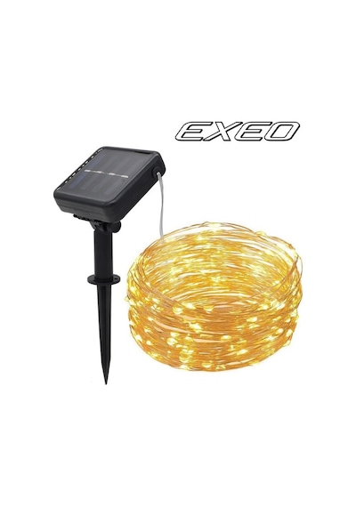 Exeo Peri Tel Led Işık Animasyonlu Süsleme Solar Led