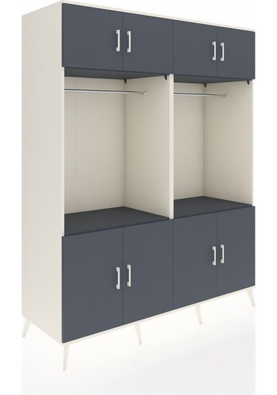 Kronos Gardrop 10 Raflı 8 Kapaklı 2 Askılı 176x59x221 Aytaşı-antrasit Antrasit Kronos Gardrop 10 Raflı 8 Kapaklı 2 Askılı 176x59x221 Aytaşı-antrasit Antrasit