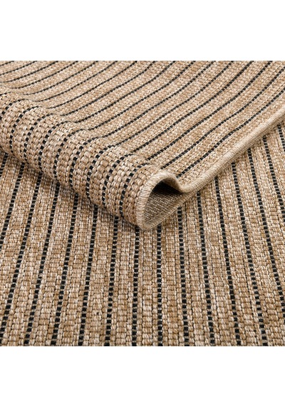 Avanos Modern Kahve Hasır Dokuma Jüt Sisal Kilim Yıkanabilir Balkon Bahçe Mutfak Halı 8042a