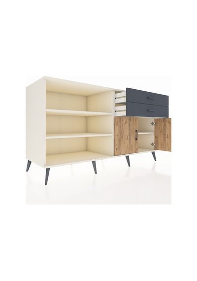 Kronos Konsol 3 Raflı 2 Çekmeceli 2 Kapaklı 176x59x99 Aytaşı-çam/ Aytaşı-çam/antrasit Kronos Konsol 3 Raflı 2 Çekmeceli 2 Kapaklı 176x59x99 Aytaşı-çam/ Aytaşı-çam/antrasit