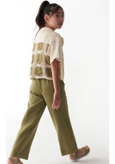 Nk Kids Kız Çocuk Motifli Ceket-13987 Krem