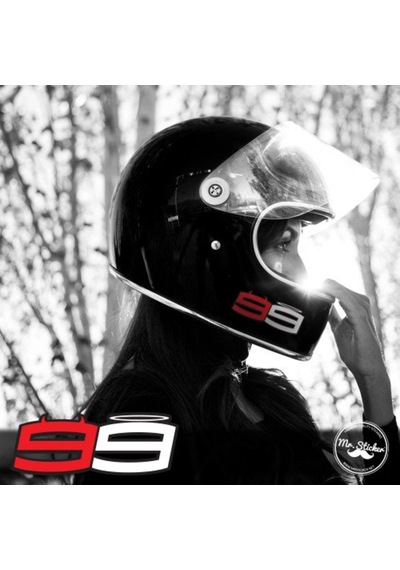 Bay Etiket Rfhlm50 Reflektif Lorenzo 99 Sticker Seti 2'Li Set