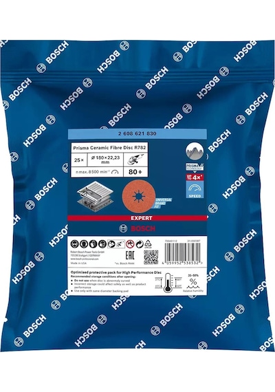 Bosch R782 Expert 180 Mm 80 Kum Paslanmaz Disk Zımpara 2608621830