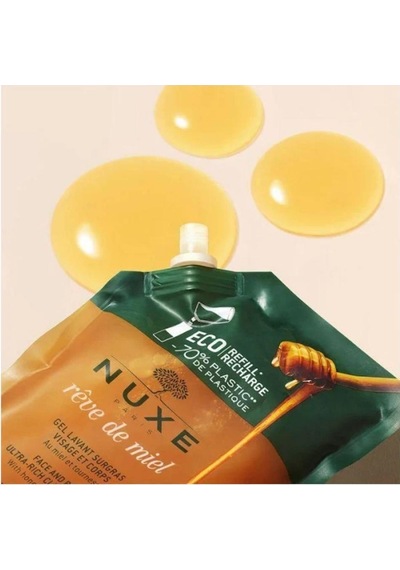 Nuxe Reve De Miel Face And Body Ultra Rich Cleansing Gel 400 Ml - Refill