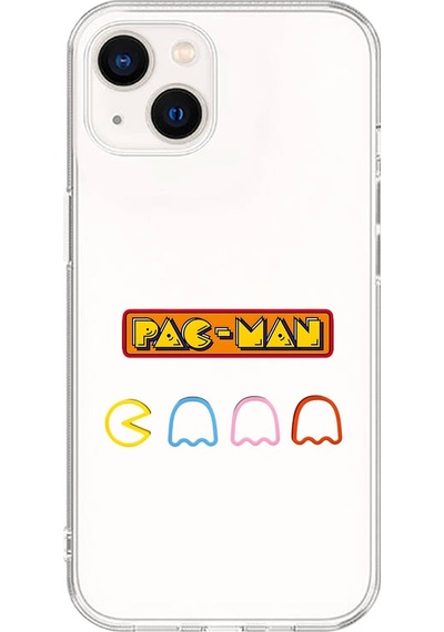 Apple Uyumlu iPhone 15 Şeffaf Kılıf 1 Pac-man Tasarımlı