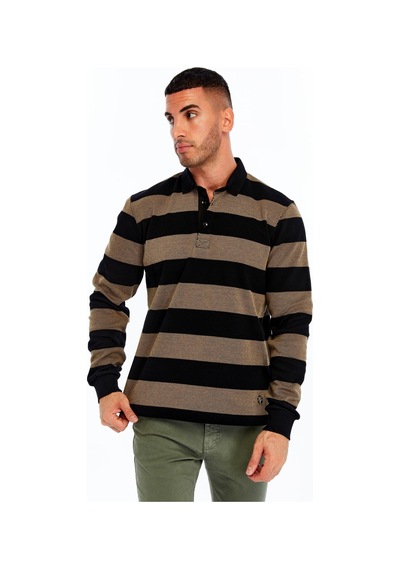 AR-MA Arma Erkek Örme Ribanalı Regular Fit Çizgili Polo Yaka Sweatshirt %95 Pamuk %5 Elastane K30554952902 Siyah AR-MA Arma Erkek Örme Ribanalı Regular Fit Çizgili Polo Yaka Sweatshirt %95 Pamuk %5 Elastane K30554952902 Siyah