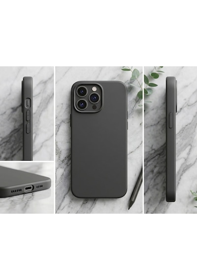 Iphone 14 Pro Max Uyumlu Silikon Ve Esnek Lansman Premıum Kılıf Siyah
