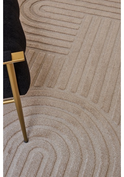 Kaşmir Halı Iskandinav Rune Beige 160X230 CM Salon Mutfak Halısı Yolluk Kilim