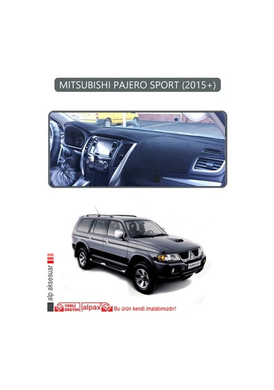 Mıtsubıshı Pajero Sport 2015+torpido Koruma Halısı Gri Kenar