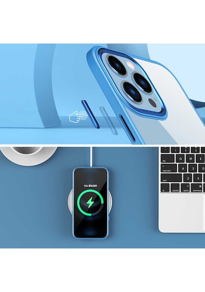 Apple Uyumlu iPhone 13 Kılıf Şeffaf Arka Yüz Kamera Yükseltili Silikon Vardar Koyu Yeşil