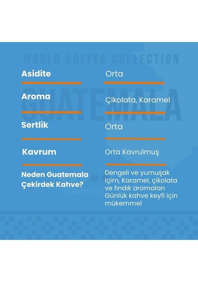 Guatemala Single - 250 Gr. - Dünya Kahvesi Espresso Öğütüm Aeropress