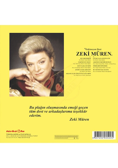 Zeki Müren - Eskimeyen Dost LP. Plak