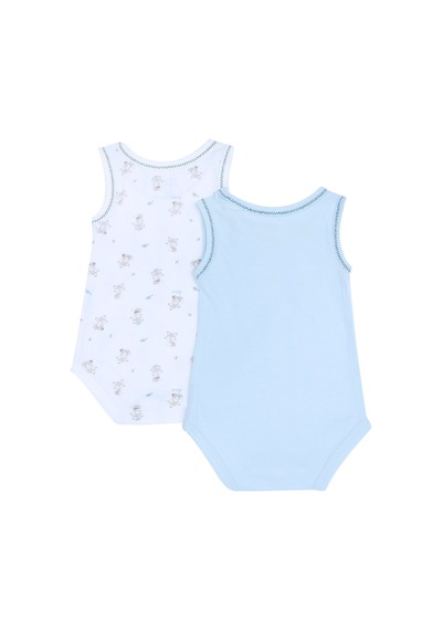 Chicco Erkek Bebek 2li Kolsuz Body Set 09102037000000 000021 Mavi