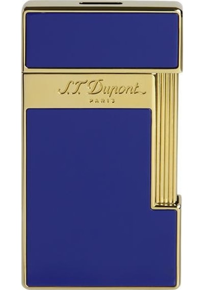 S.t. Dupont Slimmy Shiny Blue Lacquer Puro Çakmağı 28005