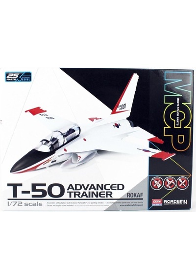 Academy 12519 1/72 Ölçek, Rokaf T-50 Advanced Trainer Eğitim Uçağı Demonte, Plastik Kiti-51218