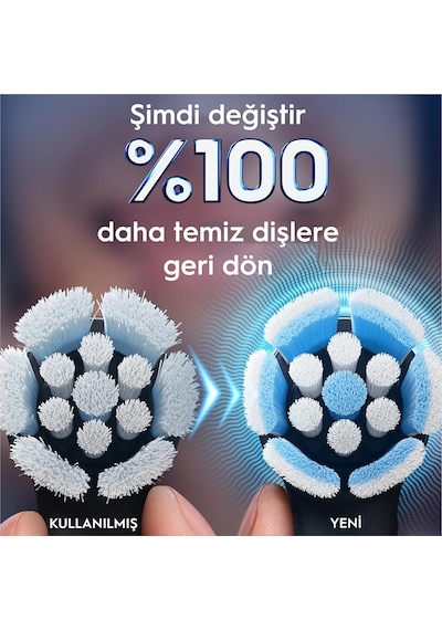 Oral-b Io Gentle Care Siyah Diş Fırçası Yedek Başlığı 4 Adet