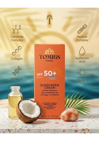 Tomris Spf Sunscreen Spf 50+ Pa++++ Uva Ve Uvb Güneş Kremi