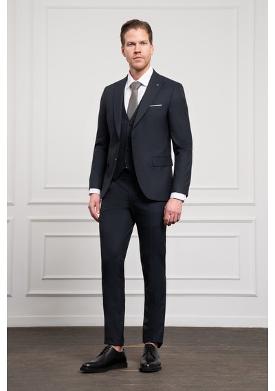 Morven Erkek Lacivert Trend Yelekli Slim Fit Dar Kesim Sivri Yaka Takım Elbise 25mc001046200 Lacivert Morven Erkek Lacivert Trend Yelekli Slim Fit Dar Kesim Sivri Yaka Takım Elbise 25mc001046200 Lacivert