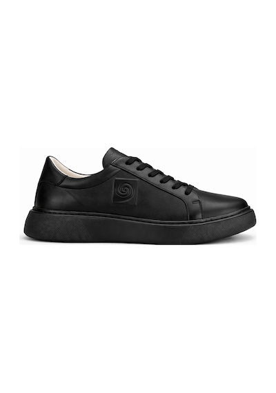Pierre Cardin 1362002 Hakiki Deri Günlük Erkek Sneaker Şık Ayakkabı Siyah-siyah