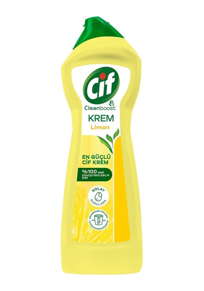 Cif Sıvı Krem 750 Ml Limon Kokulu Çizilmez Yüzey Temizleyici 2'li Ekonomik Paket - 2 Adet Tarı 2'li Set