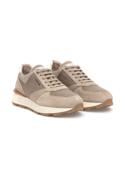 Cacharel Bej %100 Deri Sneaker Ayakkabı