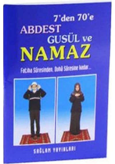7’Den 70’E Abdest Gusül Ve Namaz Kod 13 Cep Boy