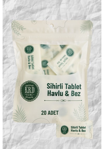 Sihirli Tablet Havlu & Bez 20 Li Kompakt Tek Kullanımlık Temizlik Bezi 24x30 Cm - 716262967 Diğer