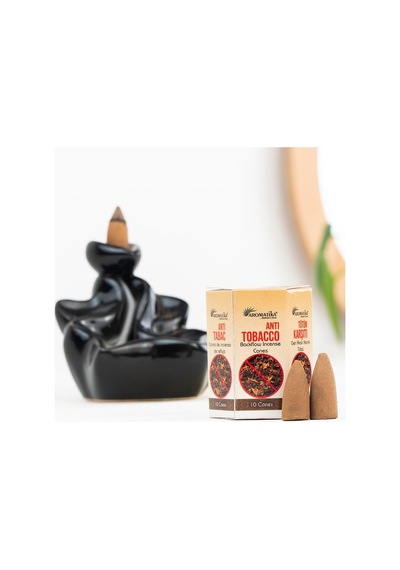 Aromatika Anti Tobacco Aromalı Geri Akışlı Şelale Tütsü