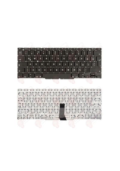 Apple Uyumlu MacBook Air Mc906ll/a, Mc906tu/a, Mc968ll/a, Mc968tu/a Klavye Tuş Takımı Tuş Seti Siyah Türkçe
