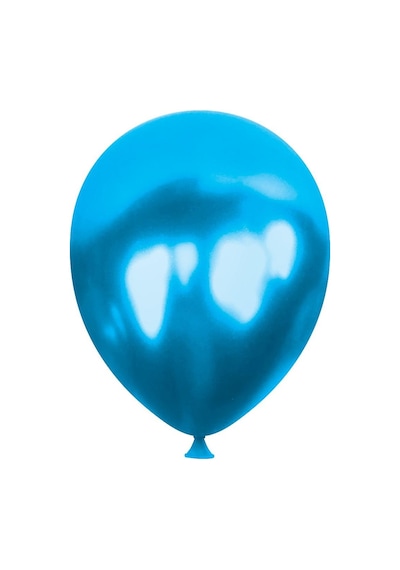 Helyuma Uyumlu Mavi Metalik Balon Mirror Balon 12 İnç 100 Adet Metalik Mavi Balon 12 İnch Mavi