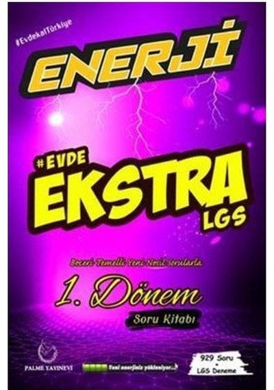 Lgs 1.Dönem Evde Ekstra Enerji Soru Bankası Palme Yayınları