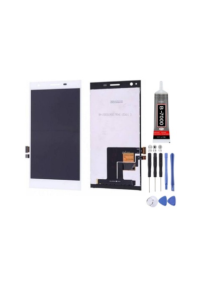 Turkcell T50 Uyumlu Lcd Ekran Çıtasız Beyaz + Montaj Kiti