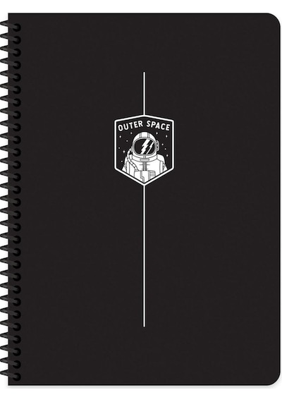 16x22 Cm 80 Yaprak Çizgisiz Plastik Kapak Telli Defter 60 Gram Beyaz Sayfa Yeşil