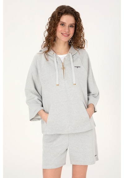 U.S. Polo Assn. U.s. Polo Assn. Kadın Gri Melanj Sweatshirt 50319959-vr086
