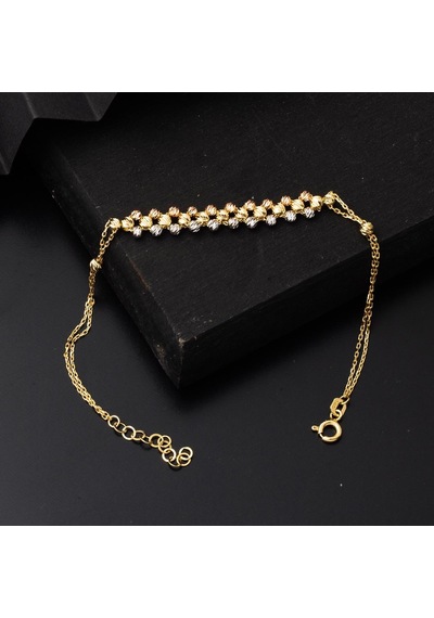 3 Renkli Top Altınlı 14 Ayar Bileklik Blsvu14k21390 Sarı Altın