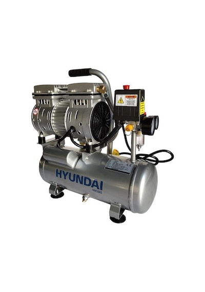 Hyundai HM506S Hava Kompresörü Sessiz & Yağsız 550W 6 L