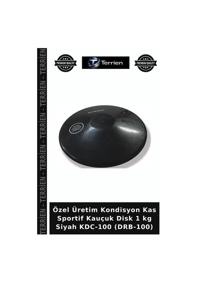 Delux Serisi Kauçuk Disk 1 Kg Siyah Kdc-100 Drb-100 Ev Sporu Kondisyon Bireysel Spor Diğer