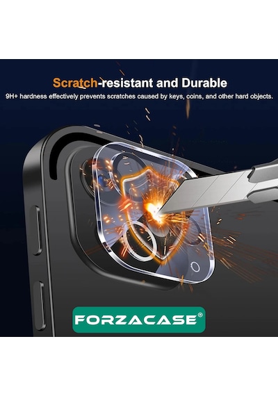 Forzacase Apple Uyumlu iPad  Pro 11 2024 İle Kamera Lens Koruyucu Cam Filmi - Fc378 Renksiz