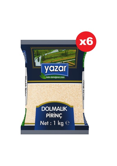 Yazar Dolmalık Pirinç 6 x 1 KG