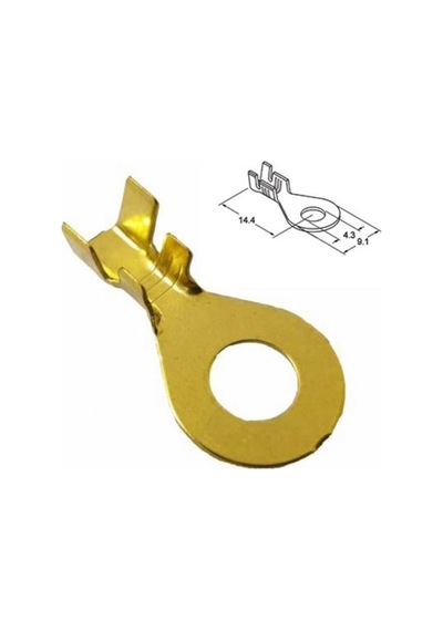 Skn2.5 Yuvarlak Tip Mini İzolesiz Kablo Ucu Soketi 50