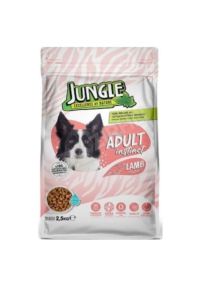 2 Adet Jungle Köpek Maması Kuzulu 2.5 Kg