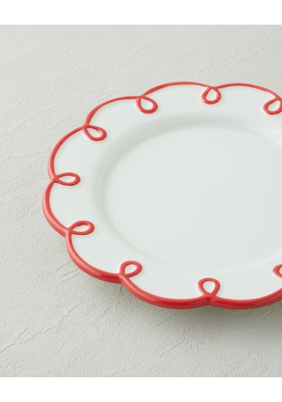 Lovely Loop Dolomite Pasta Tabağı 20,5 Cm Kırmızı
