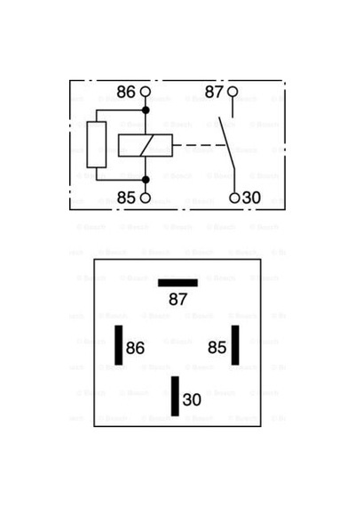 Opel Astra G 1998-2005 Röle Bosch 1238621