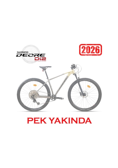 Carraro Big 912d Pro Di2 29 Dağ Bisiklet 1x12v Metalik Gri L/48 Siyah