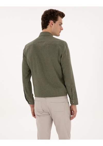 Pierre Cardin Erkek Haki Gömlek Desenli 50316751-vr027 Haki