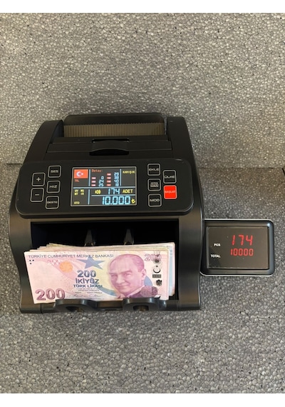 G25 Türk Lirası Karışık Sayma Ofis Tipi Para Sayma Makinesi Ekran Hediyeli