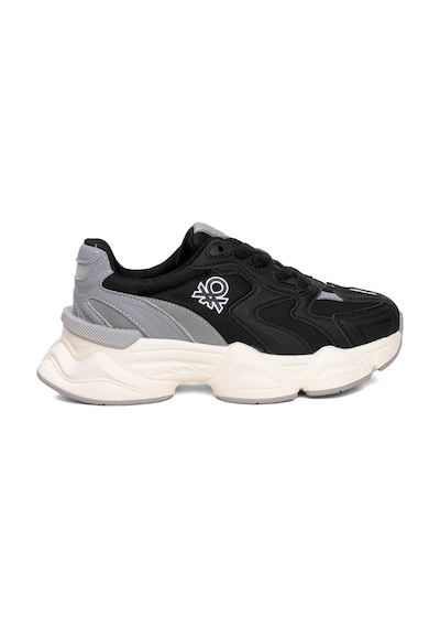United Colors Of Benetton Benetton Bnı-11121 Kadın Klasik Sneaker Siyah-siyah Siyah